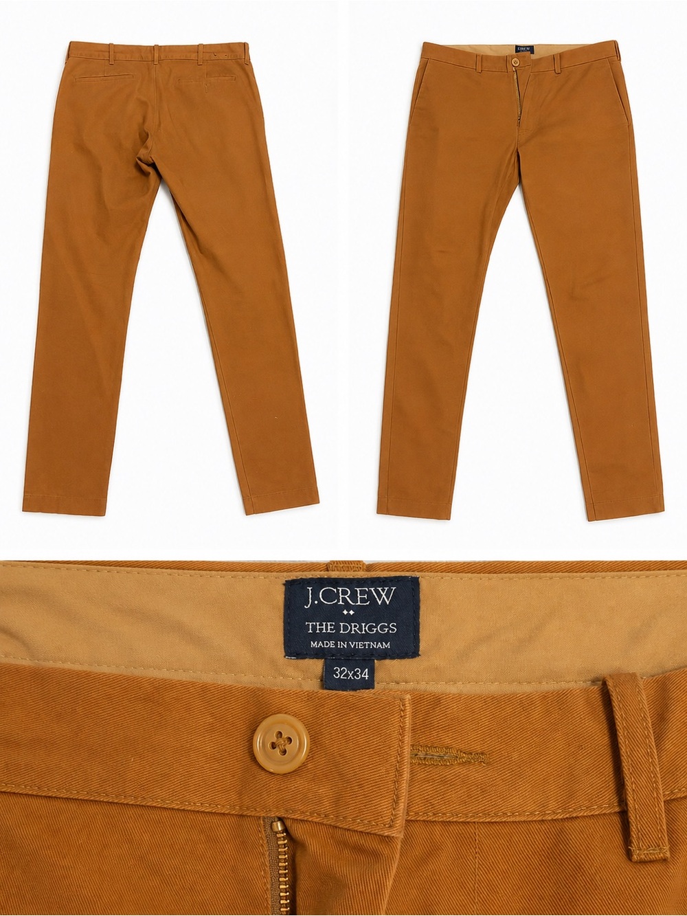 J. Crew The Driggs Chino Pants in Caramel